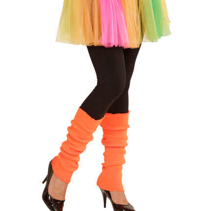 e-carnavalskleding-SYK Oranje beenwarmers neon