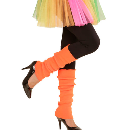 e-carnavalskleding-SYK Oranje beenwarmers neon