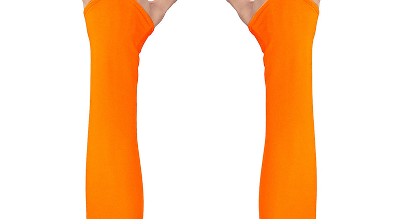 e-carnavalskleding-SYK Oranje neon handschoenen