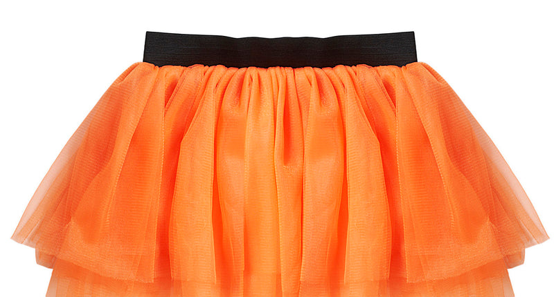 e-carnavalskleding-SYK Oranje tule rok neon