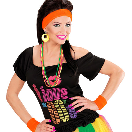 e-carnavalskleding-SYK Oranje zweetbanden set neon