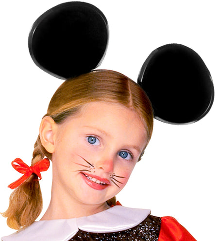 e-carnavalskleding-SYK Oren muis Mickey zwart op hoofdband