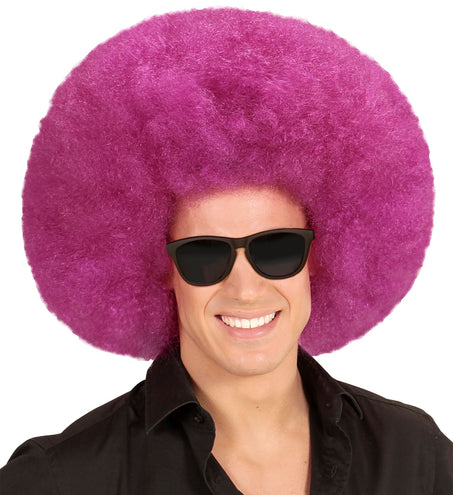 e-carnavalskleding-SYK Paarse oversized Afro pruik