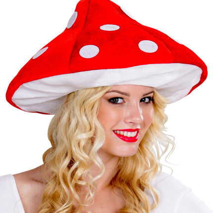 e-carnavalskleding-SYK Paddestoelen muts kabouter