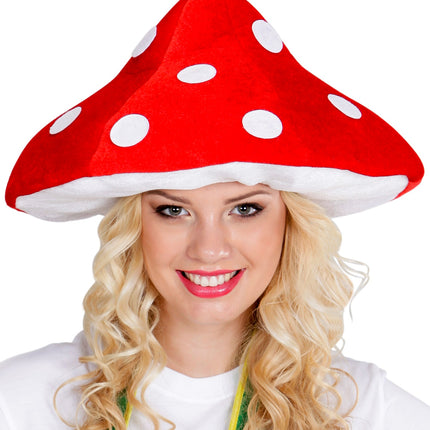 e-carnavalskleding-SYK Paddestoelen muts kabouter