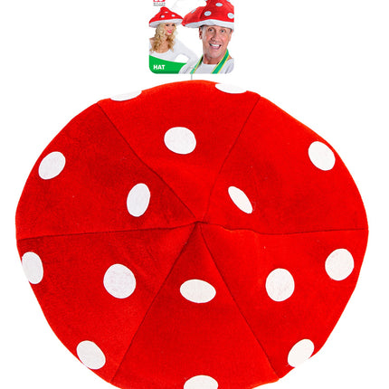 e-carnavalskleding-SYK Paddestoelen muts kabouter
