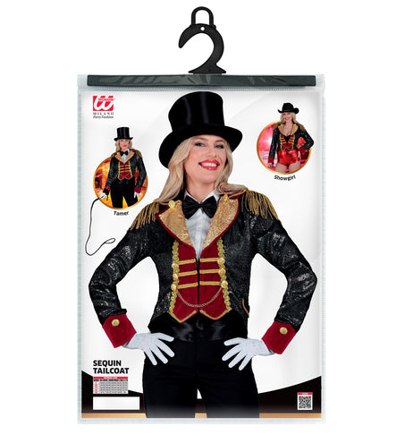 e-carnavalskleding-SYK Pailletten damesjas circus