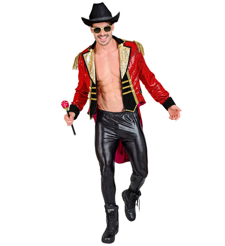 e-carnavalskleding-SYK Pailletten herenjas circus
