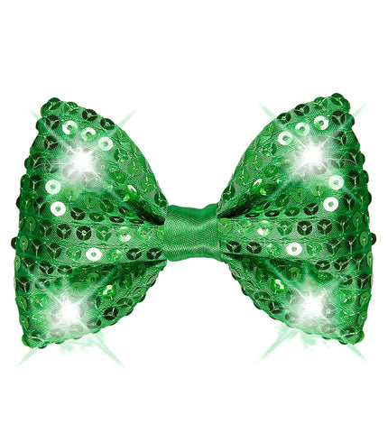 e-carnavalskleding-SYK Pailletten strikje met licht kleur groen