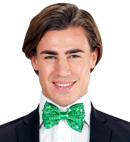 e-carnavalskleding-SYK Pailletten strikje met licht kleur groen