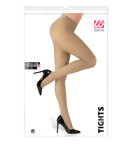 e-carnavalskleding-SYK Panty beige dames