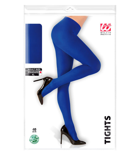e-carnavalskleding-SYK Panty blauw dames