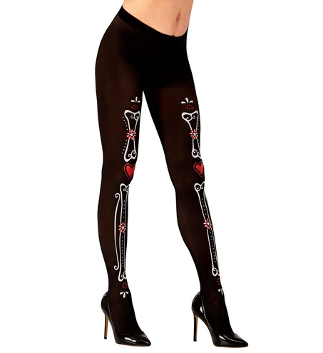 e-carnavalskleding-SYK Panty day of the dead botten