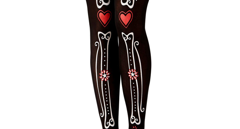 e-carnavalskleding-SYK Panty day of the dead botten