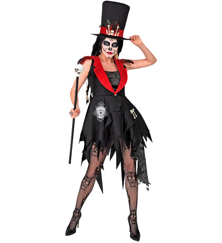 e-carnavalskleding-SYK Panty day of the dead schedels