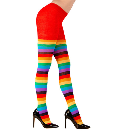 e-carnavalskleding-SYK Panty regenboog gestreept