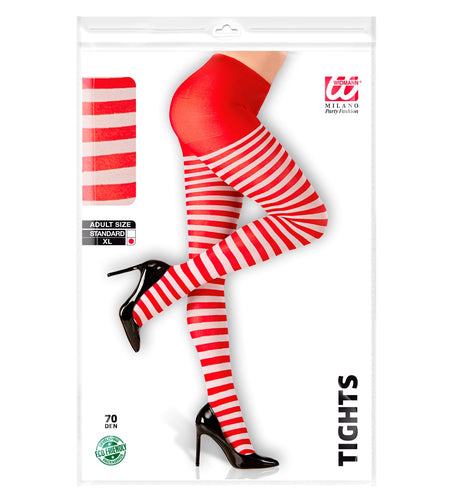 e-carnavalskleding-SYK Panty rood wit gestreept Pipi