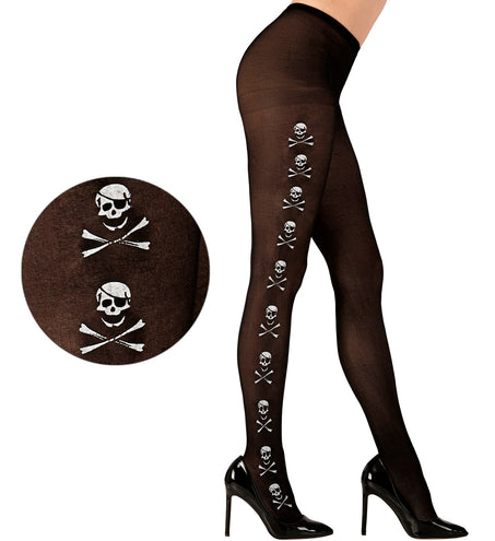 e-carnavalskleding-SYK panty skelet en botten xl