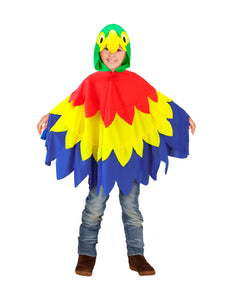 e-carnavalskleding-SYK Papegaai Poncho