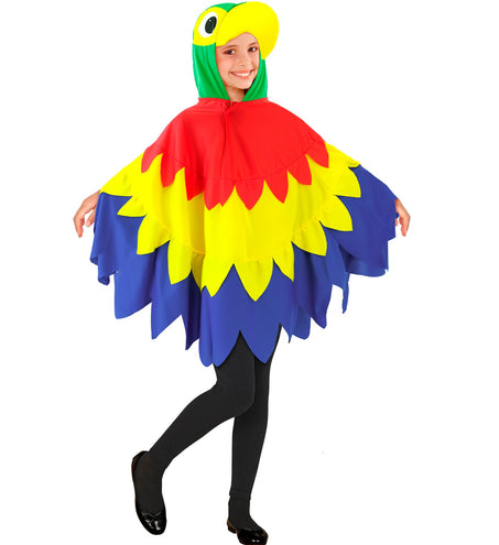 e-carnavalskleding-SYK Papegaai Poncho
