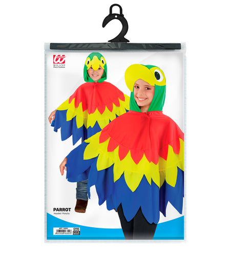 e-carnavalskleding-SYK Papegaai Poncho
