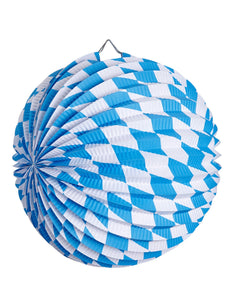 e-carnavalskleding-SYK Papieren Bal Wit/Blauw Bv