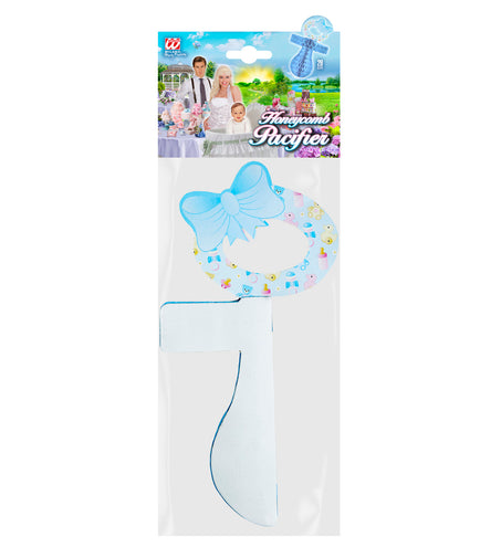 e-carnavalskleding-SYK Papieren blauwe fopspeen voor Baby shower