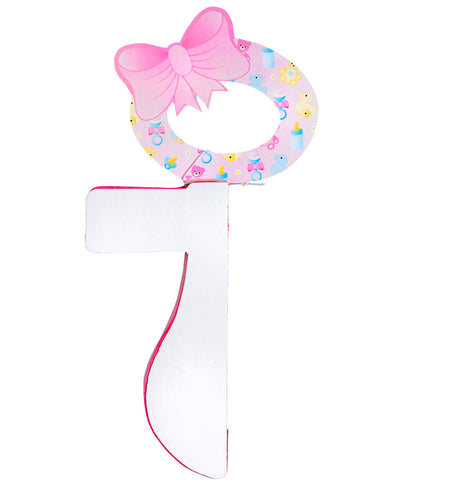 e-carnavalskleding-SYK Papieren roze fopspeen voor Baby shower