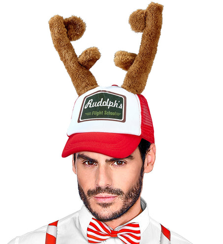 e-carnavalskleding-SYK Pet met rendierhoorntjes kerst