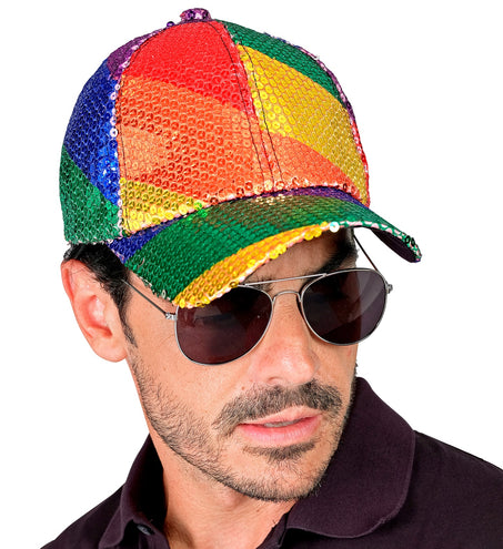 e-carnavalskleding-SYK Pet pailletten regenboog