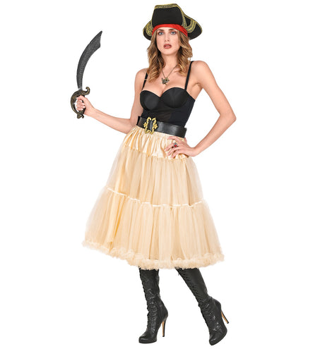 e-carnavalskleding-SYK Petticoat creme tule 65cm