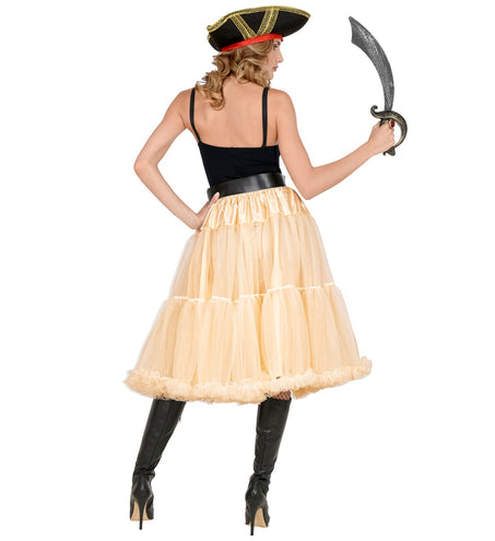 e-carnavalskleding-SYK Petticoat creme tule 65cm