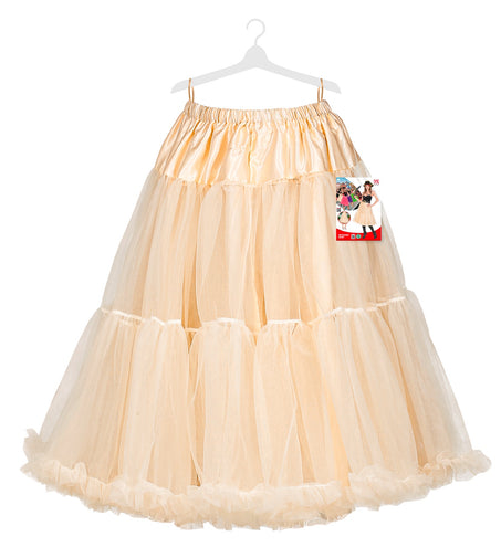 e-carnavalskleding-SYK Petticoat creme tule 65cm