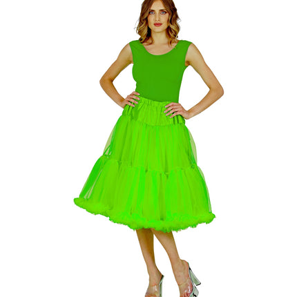 e-carnavalskleding-SYK Petticoat groen tule 65cm