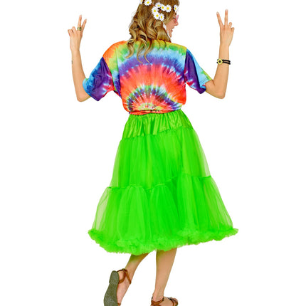 e-carnavalskleding-SYK Petticoat groen tule 65cm