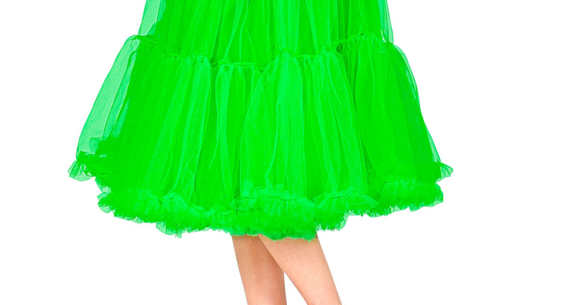 e-carnavalskleding-SYK Petticoat groen tule 65cm