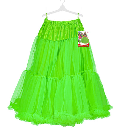 e-carnavalskleding-SYK Petticoat groen tule 65cm