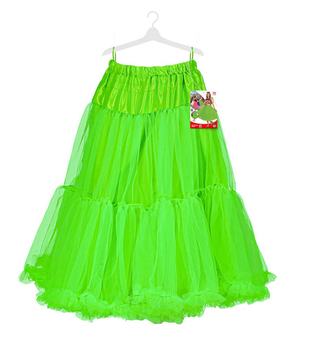 e-carnavalskleding-SYK Petticoat groen tule 65cm