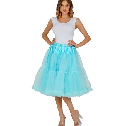 e-carnavalskleding-SYK Petticoat licht blauw tule 65cm