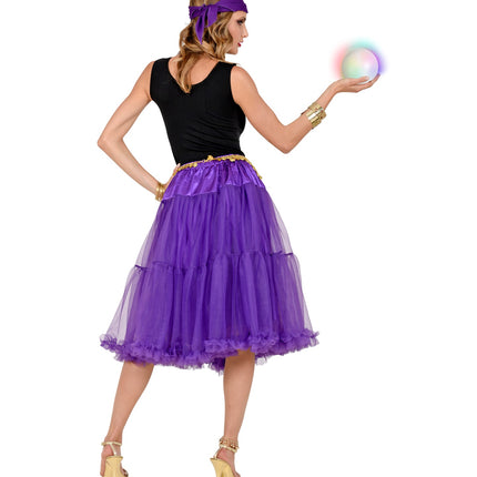 e-carnavalskleding-SYK Petticoat paars tule 65cm