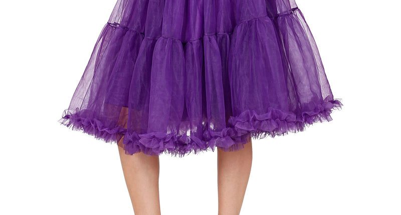 e-carnavalskleding-SYK Petticoat paars tule 65cm