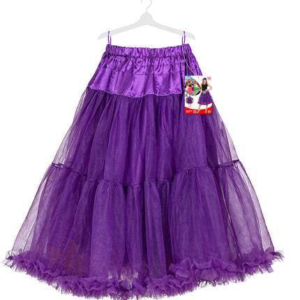 e-carnavalskleding-SYK Petticoat paars tule 65cm