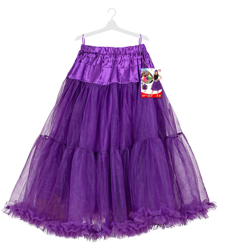 e-carnavalskleding-SYK Petticoat paars tule 65cm