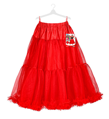 e-carnavalskleding-SYK Petticoat rood tule 65cm
