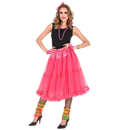 e-carnavalskleding-SYK Petticoat roze tule 65cm