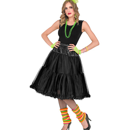 e-carnavalskleding-SYK Petticoat zwart tule 65cm