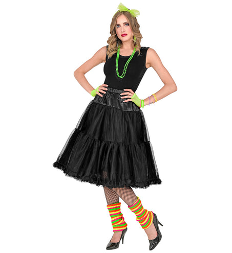 e-carnavalskleding-SYK Petticoat zwart tule 65cm