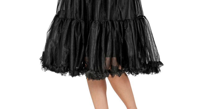 e-carnavalskleding-SYK Petticoat zwart tule 65cm