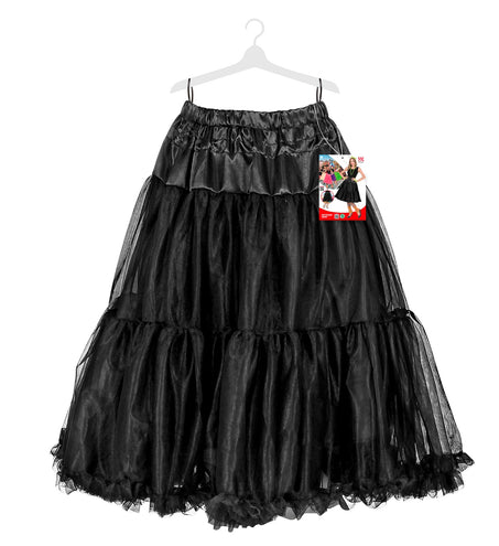 e-carnavalskleding-SYK Petticoat zwart tule 65cm