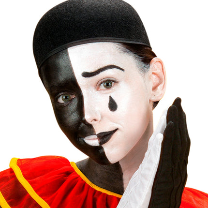 e-carnavalskleding-SYK Pierrot hoed kind
